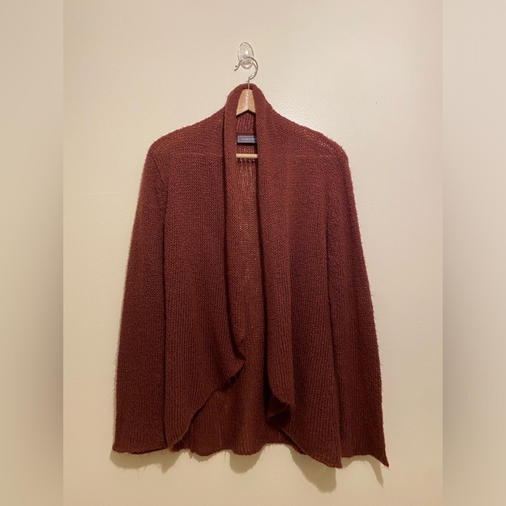 Wooden Ships Rust Open Cardigan. Size S / M